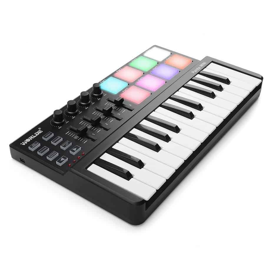  Worlde Panda's MINI Portable 25 keys USB keyboard MIDI Keyboard