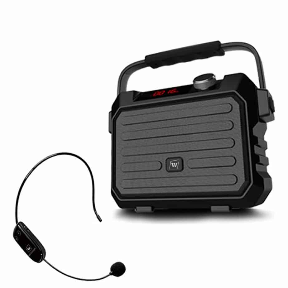 Wireless Pa System Speaker with UHF Headset Mice