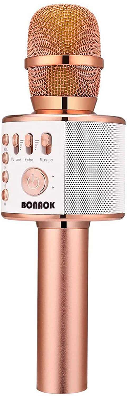 BONAOK WIRELESS Bluetooth Karaoke Q37 ROSE GOLD