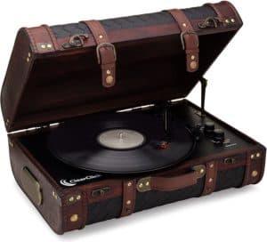 ClearClick Vintage Suitcase Turntable