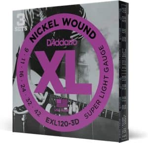 D'Addario EXL120-3D Nickel Wound Electric Guitar Strings