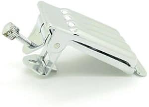 Nickel Chrome Plated Bridge Tailpiece Clamshell Cover for 5-String Banjo