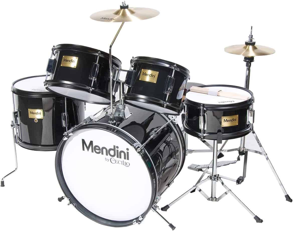 Mendini by Cecilio 16 inch 5-Piece Complete Kids Junior Drum Set