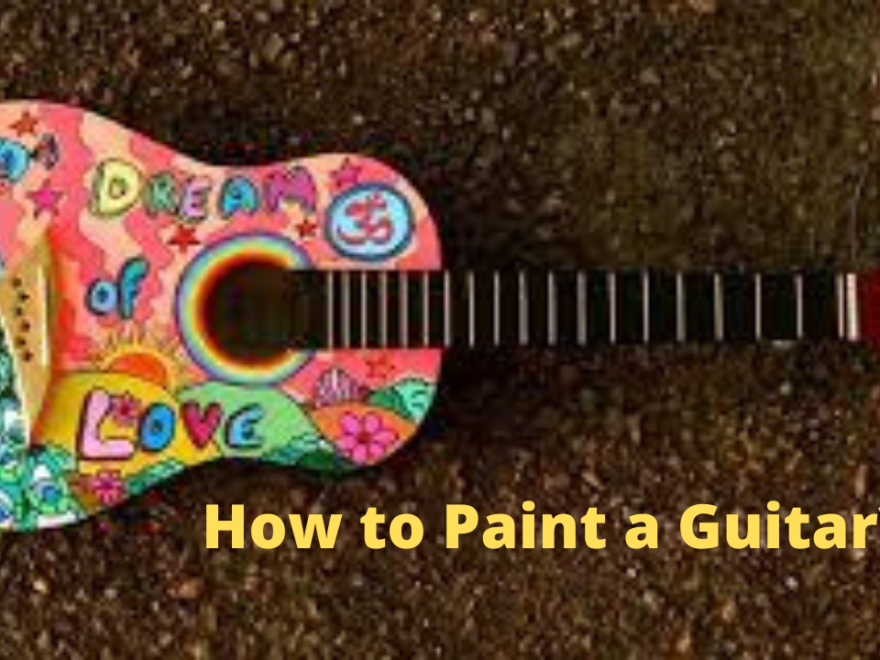 how to paint a guitar
